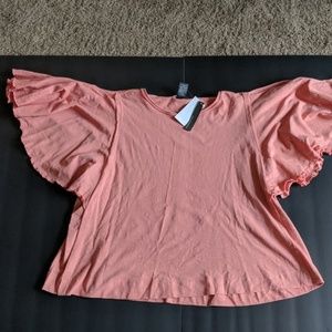 Chelsea & Theodore Angel Sleeve Top